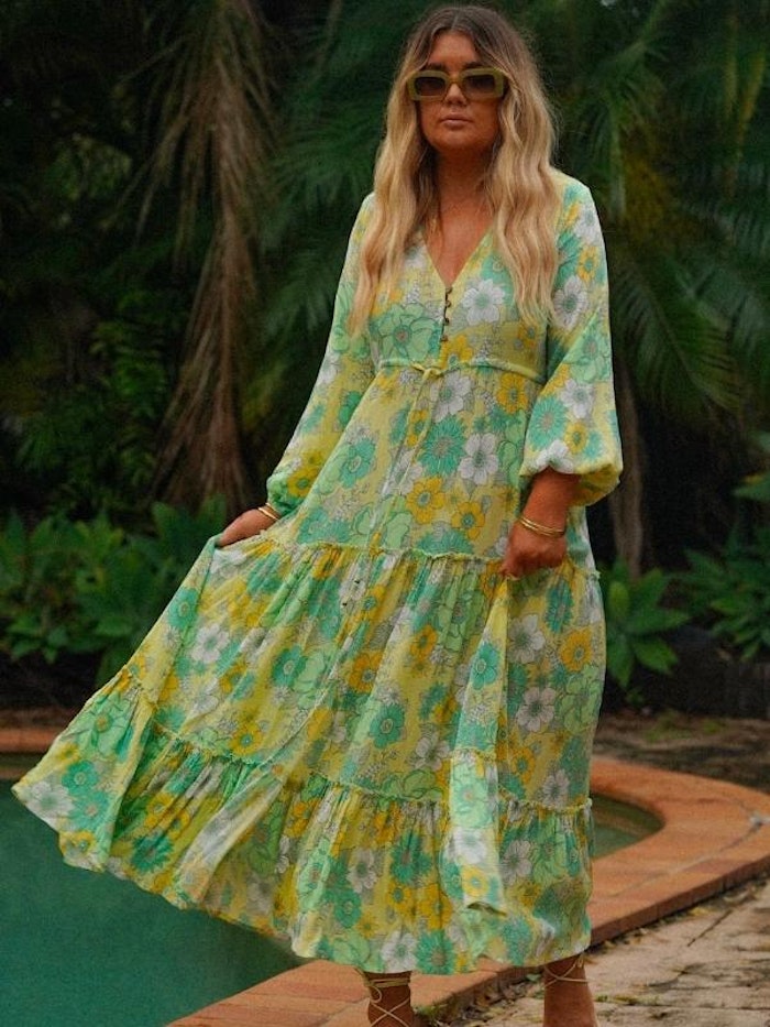Klänning Lucid Dream Boho ''Lime'' - Mahli the Label