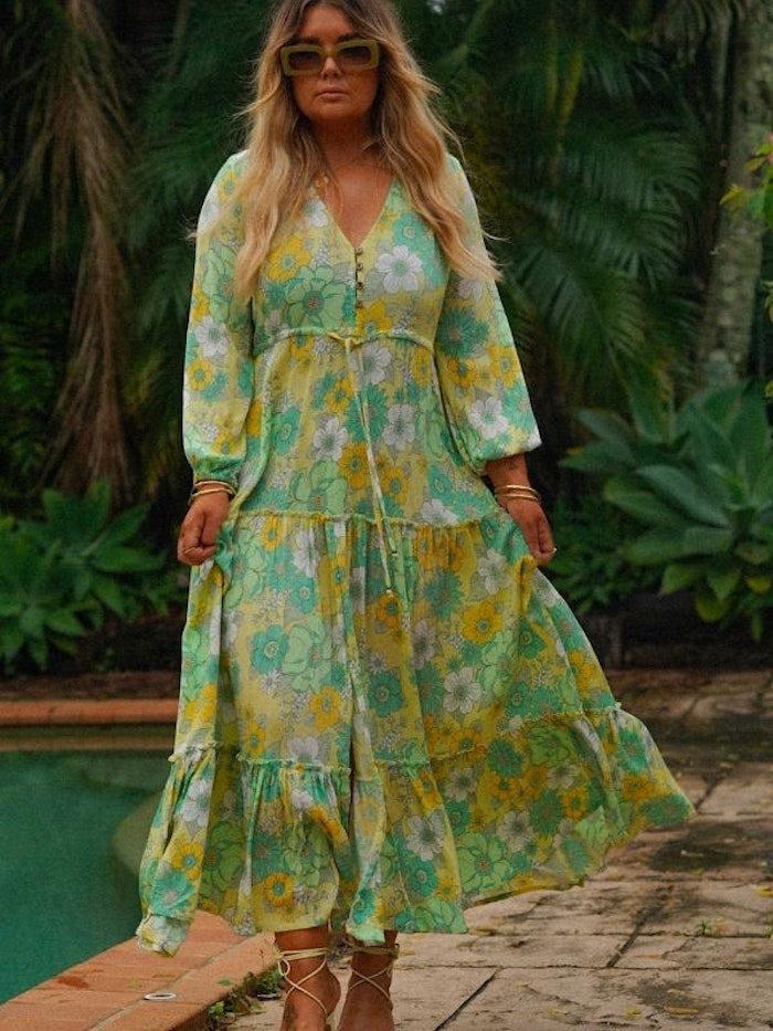 Klänning Lucid Dream Boho ''Lime'' - Mahli the Label