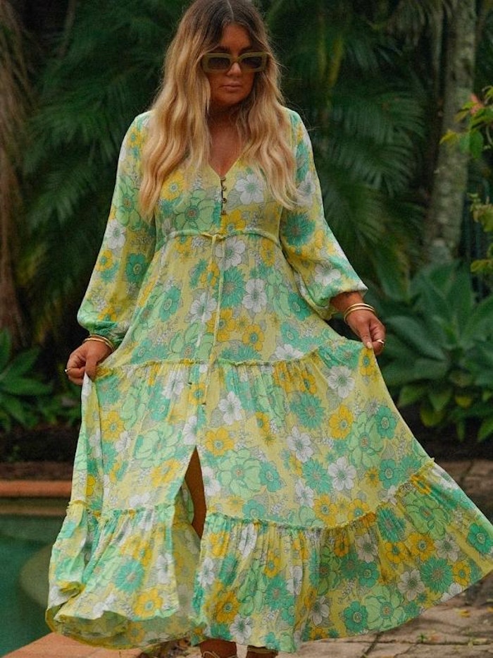 Klänning Lucid Dream Boho ''Lime'' - Mahli the Label