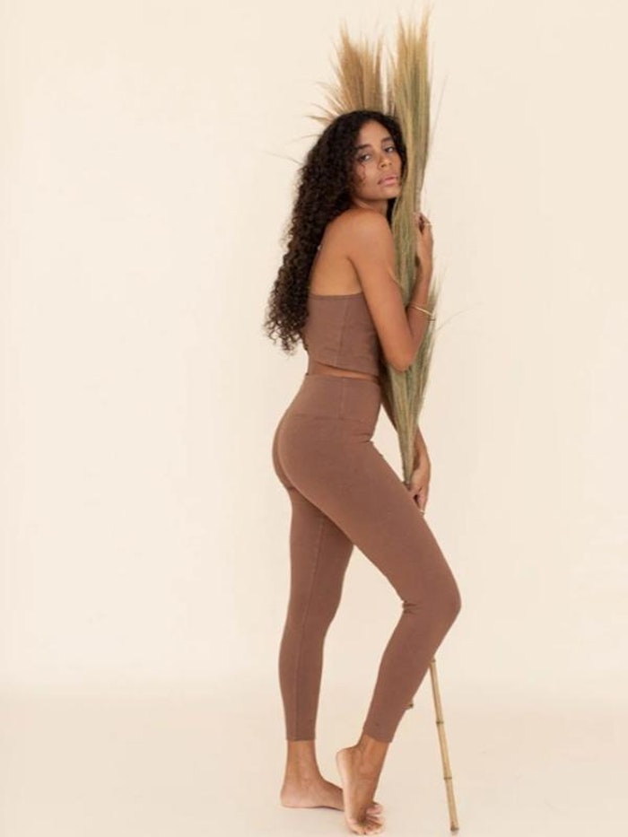 Yogabyxor Ananda leggings Mocha - Indigo Luna