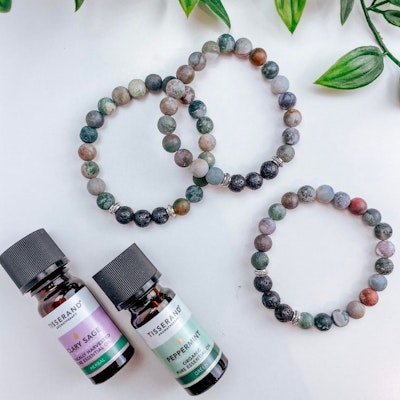 Stenarmband Indian agat till aromaterapi - Soul Factory