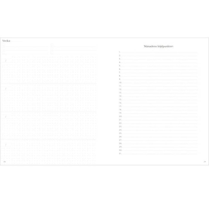 Kalender "Perfectly Imperfect" Bullet Journal - Sporrong böcker