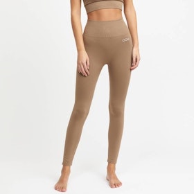 Yogaleggings Seamless CORA Dark Polish Brown - DOM