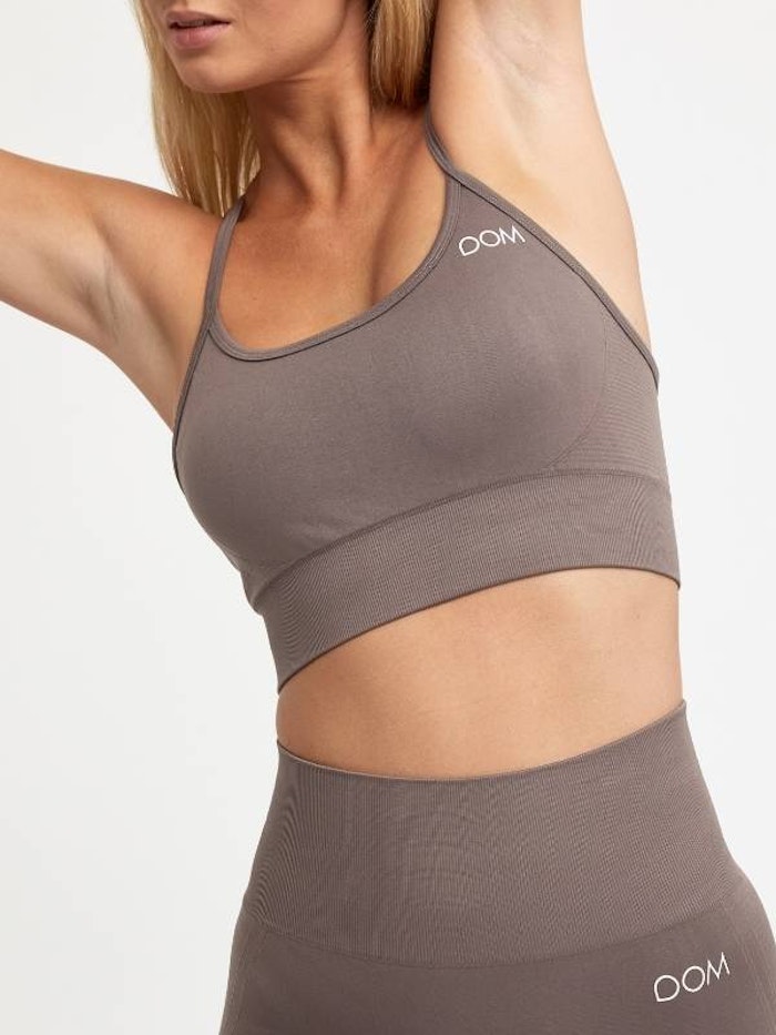 Sport-BH Yoga Seamless Maya Plum Truffle - DOM