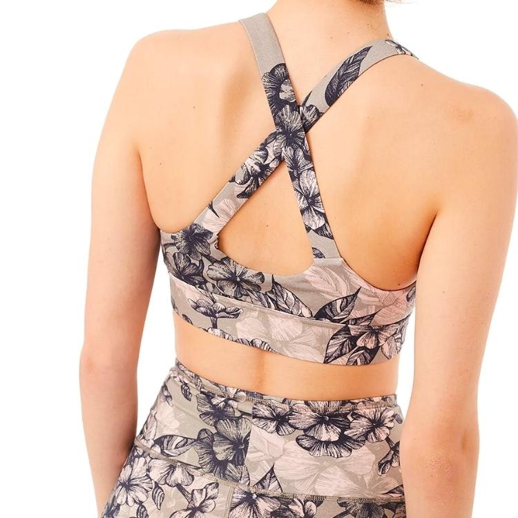 Sport-BH Printed Tencel Bra Manga Flower - Mandala