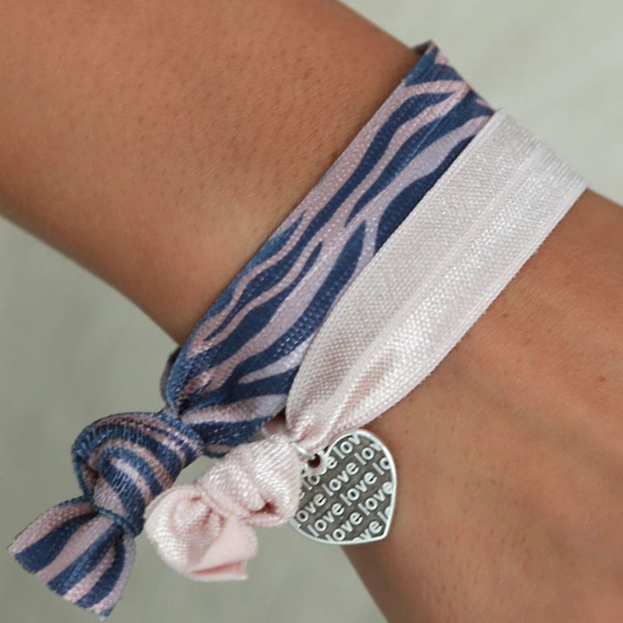 Hairties hårband/armband Grey Zebra - Love Ibiza