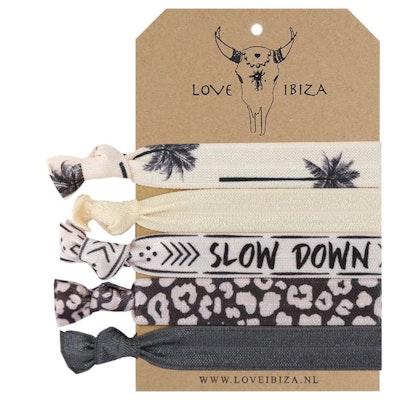 Hairties hårband/armband Slow down and enjoy - Love Ibiza