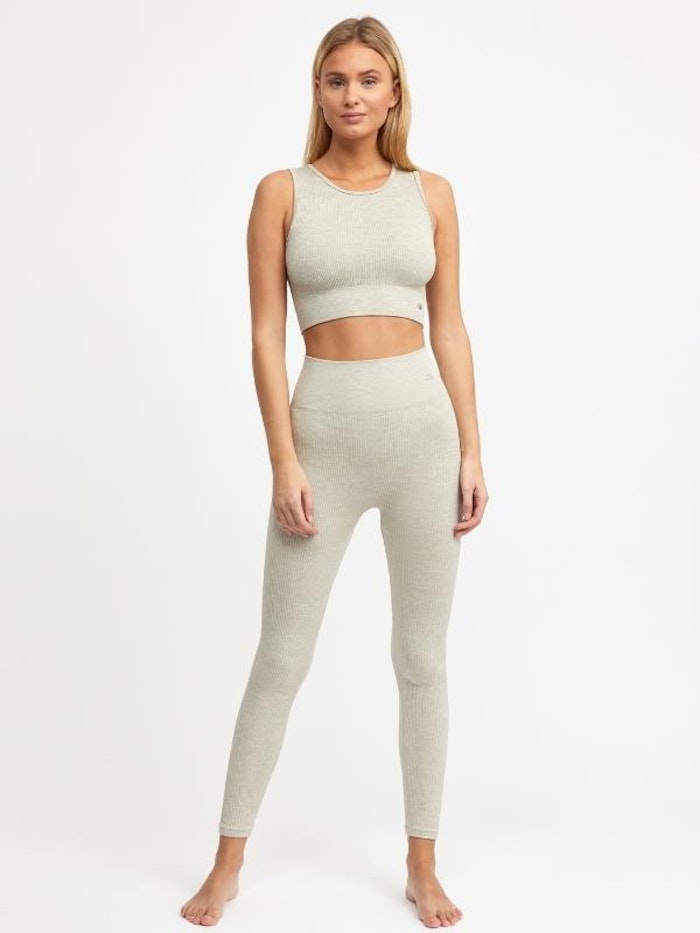 Yogaleggings Seamless Molly Safari Beige - DOM