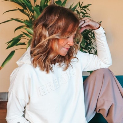 Tröja Hoodie "Breathe" Ivory - Soul Factory