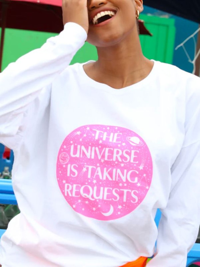 Tröja unisex ''The Universe is taking requests'' - SuperLove Tees