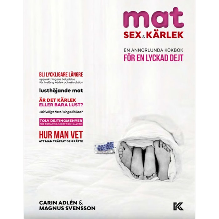 Bok "Mat, sex & kärlek" - En annorlunda kokbok för en lyckad dejt