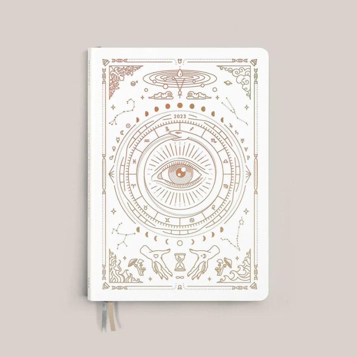 Kalender 2023 Astrological Planner White A5 + kristallkit - Magic of I