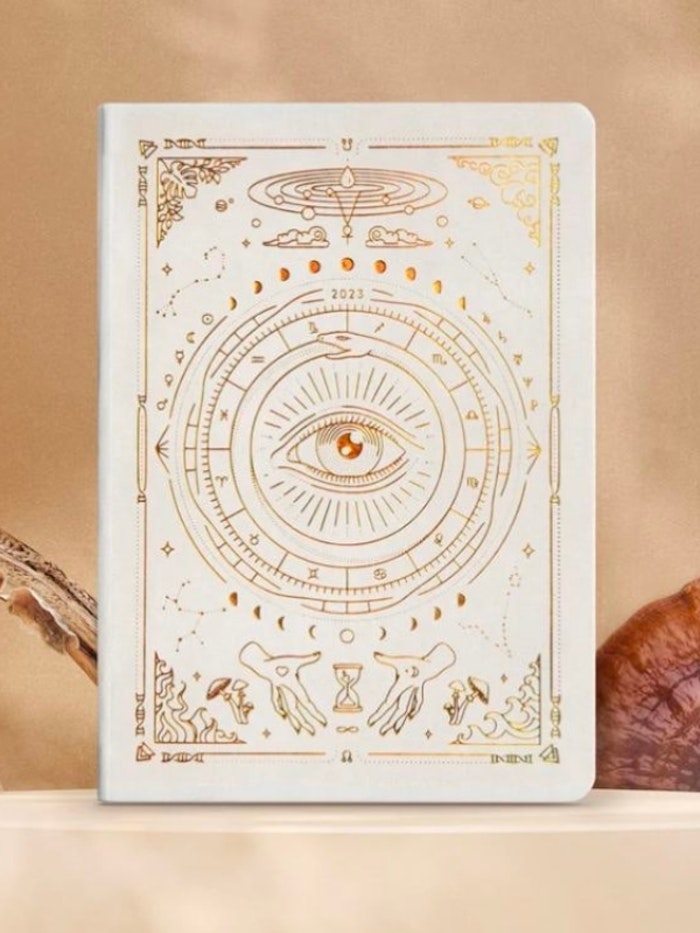 Kalender 2023 Astrological Planner White A5 + kristallkit - Magic of I