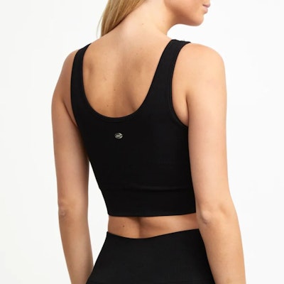 Sport-BH Yoga Seamless Ribbed Cia Black - DOM