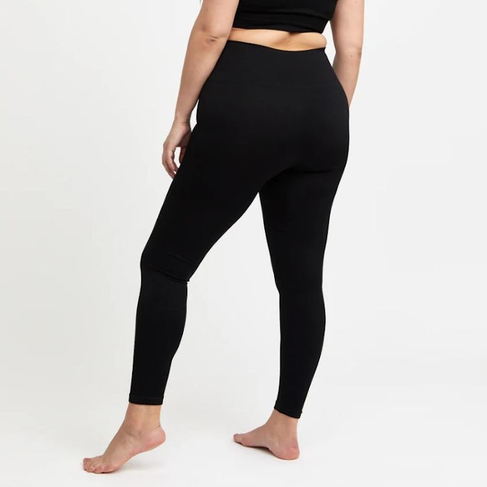 Yogaleggings Seamless Jeane ribbed black - DOM