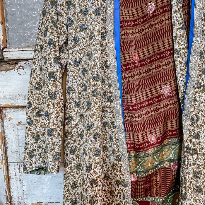 Kimono VÄNDBAR återvunnet silke Nr 4