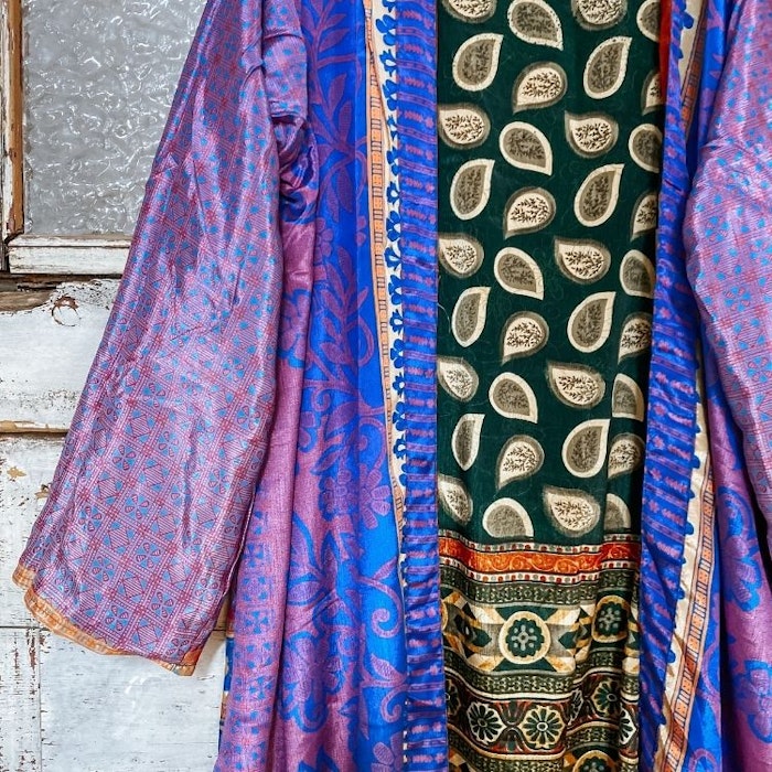 Kimono VÄNDBAR återvunnet silke Nr 11