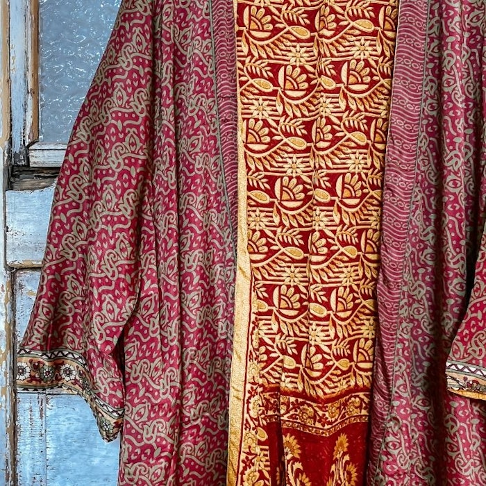 Kimono VÄNDBAR återvunnet silke Nr 17
