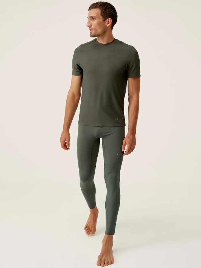 Yogaleggings Irtish Deep Khaki - Born Living Yoga