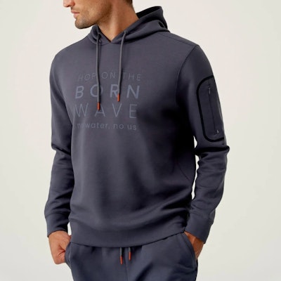 Hoodie Waikato Road Grey - Born Living Yoga