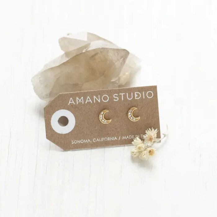 Örhänge Moon studs - Amano Studio