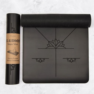 Yogamatta Alignment XL Black (Extra stor)