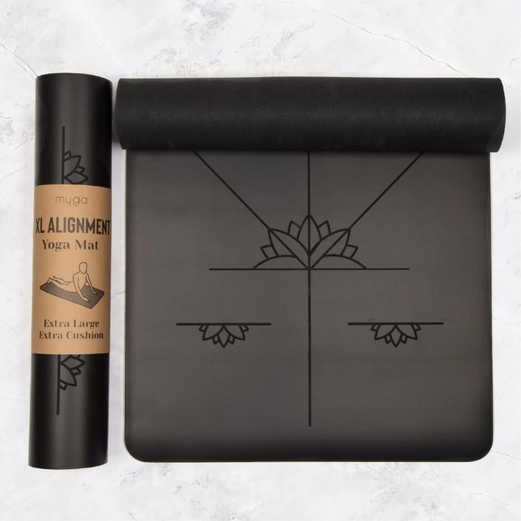 Yogamatta Alignment XL Black (Extra stor)