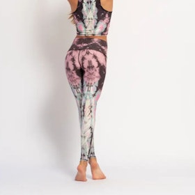 Yogaleggings Eagle Feather Pink Hot Pant  - Teeki