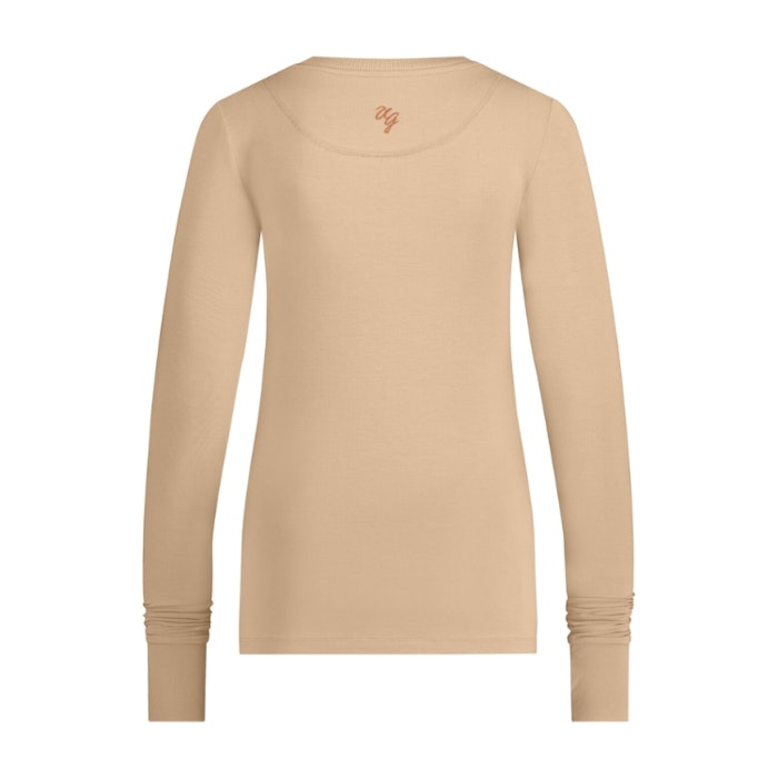 Yogatröja Karuna OM Longsleeve Sand - Urban Goddess