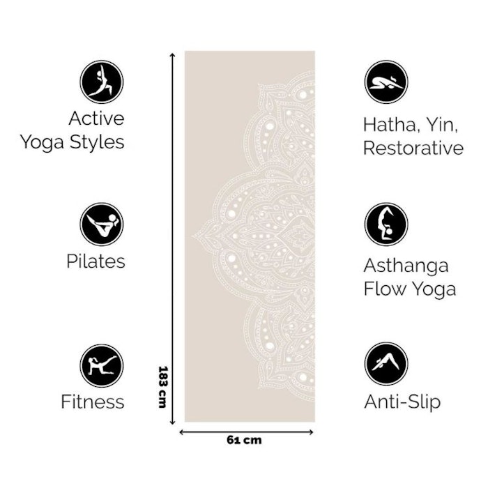 Yogamatta Mystical Extra Thick Sand 6mm - Love Generation