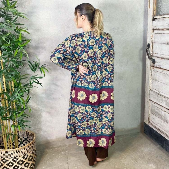 Kimono VÄNDBAR återvunnet silke Nr 22