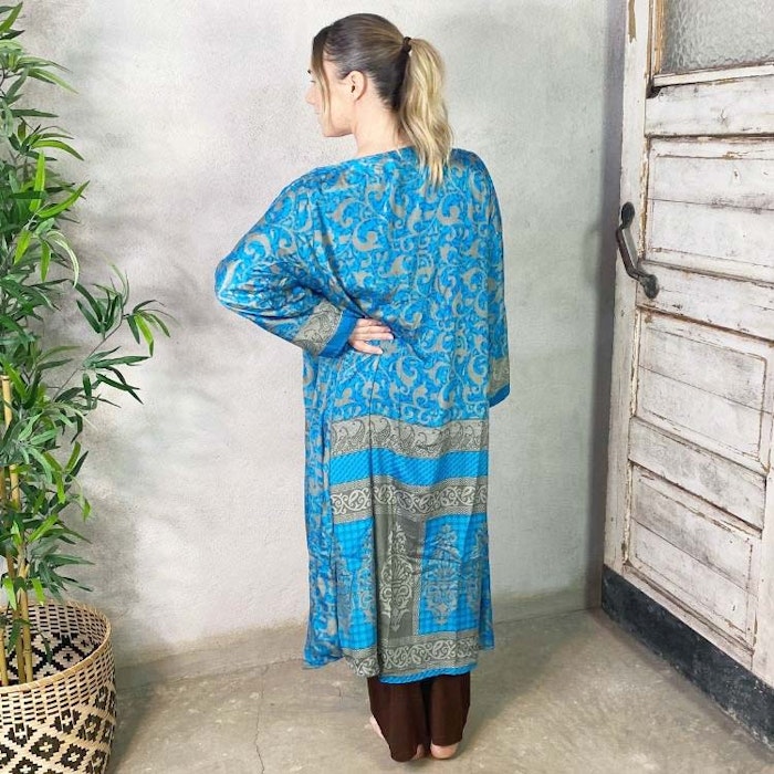 Kimono VÄNDBAR återvunnet silke Nr 29