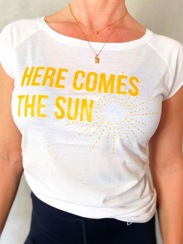 T-shirt Here Comes The Sun White - Soul Factory
