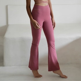 Yogaleggings Lola Bamboo Flares Deco Rose - Studio K