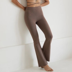 Yogaleggings Lola Bamboo Flares Taupe - Studio K