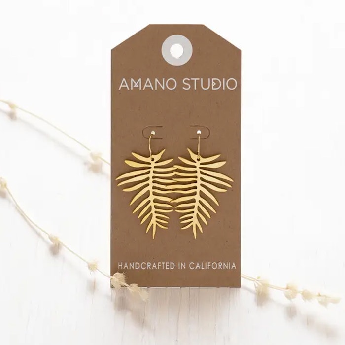Örhänge Areca Palm krok - Amano Studio