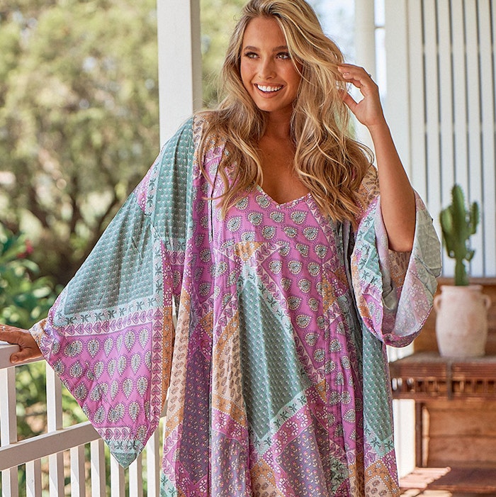 Kimono Lavender haze print Gallery - Jaase
