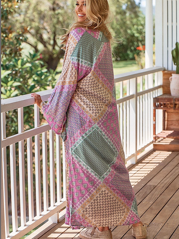 Kimono Lavender haze print Gallery - Jaase