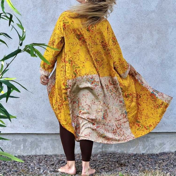 Kimono VÄNDBAR återvunnet silke Nr 45
