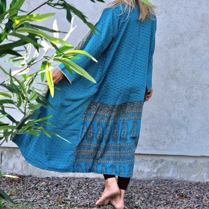 Kimono VÄNDBAR återvunnet silke Nr 74