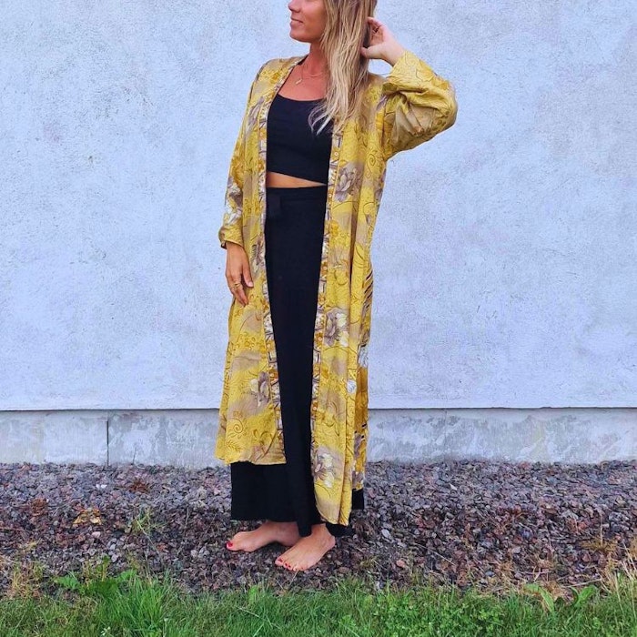Kimono VÄNDBAR återvunnet silke Nr 25