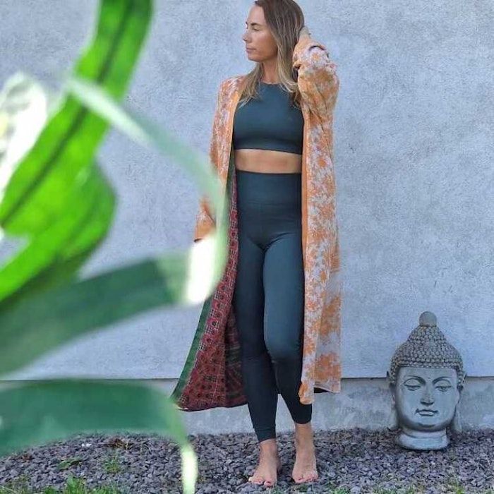 Kimono VÄNDBAR återvunnet silke Nr 94