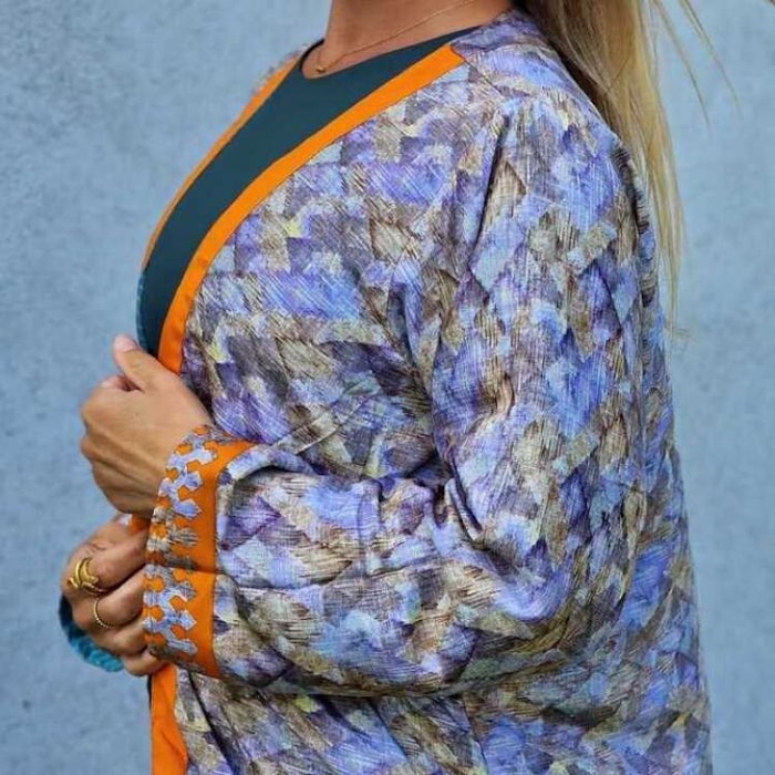 Kimono VÄNDBAR återvunnet silke Nr 98