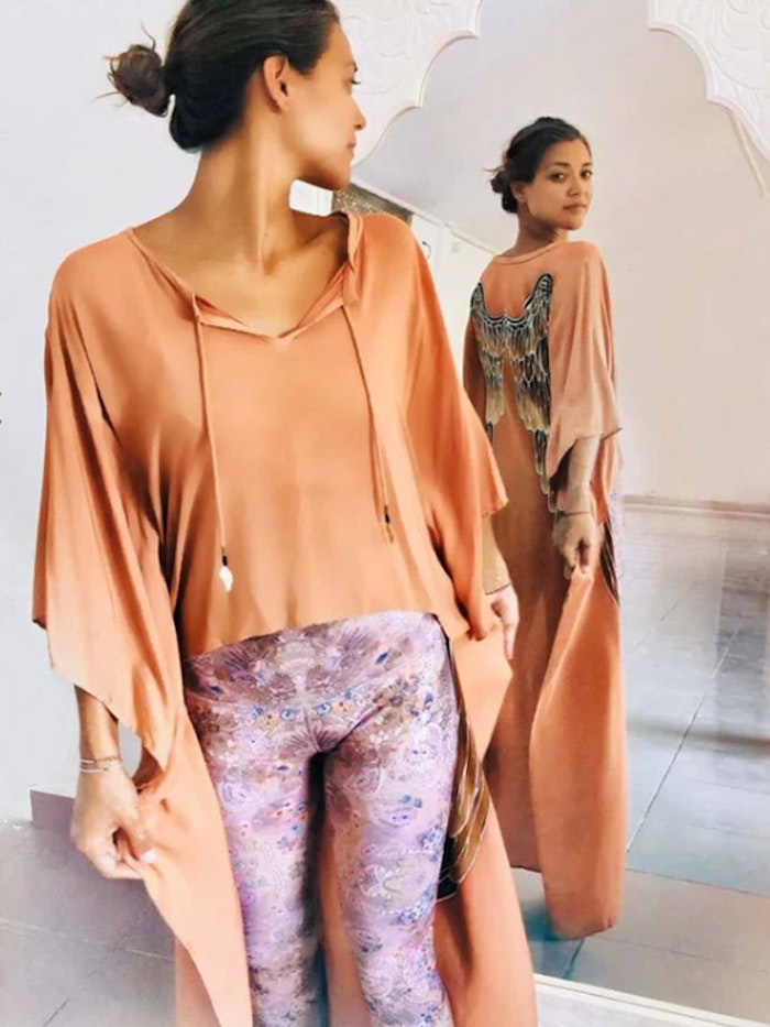 Everyday Kaftan top Desert orange short - Warriors of the divine