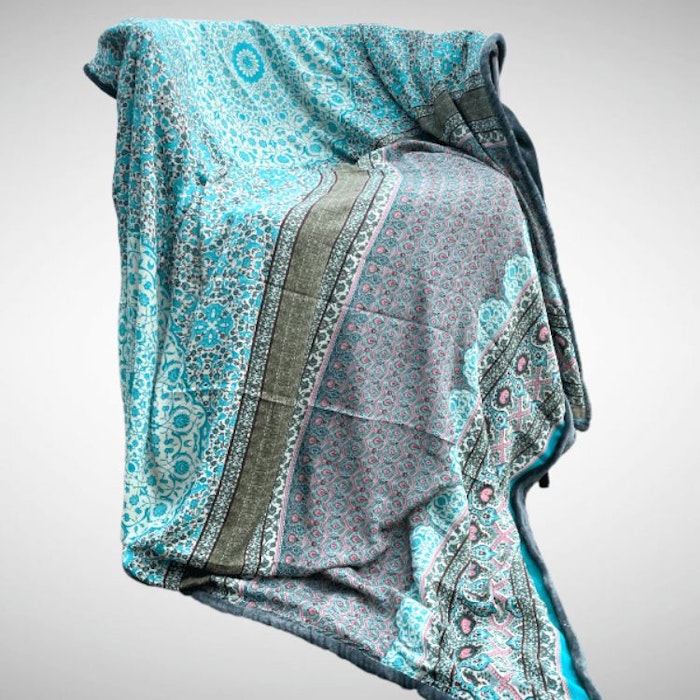 Yogafilt Sari/silke Pastel dreams XL - E-swiss