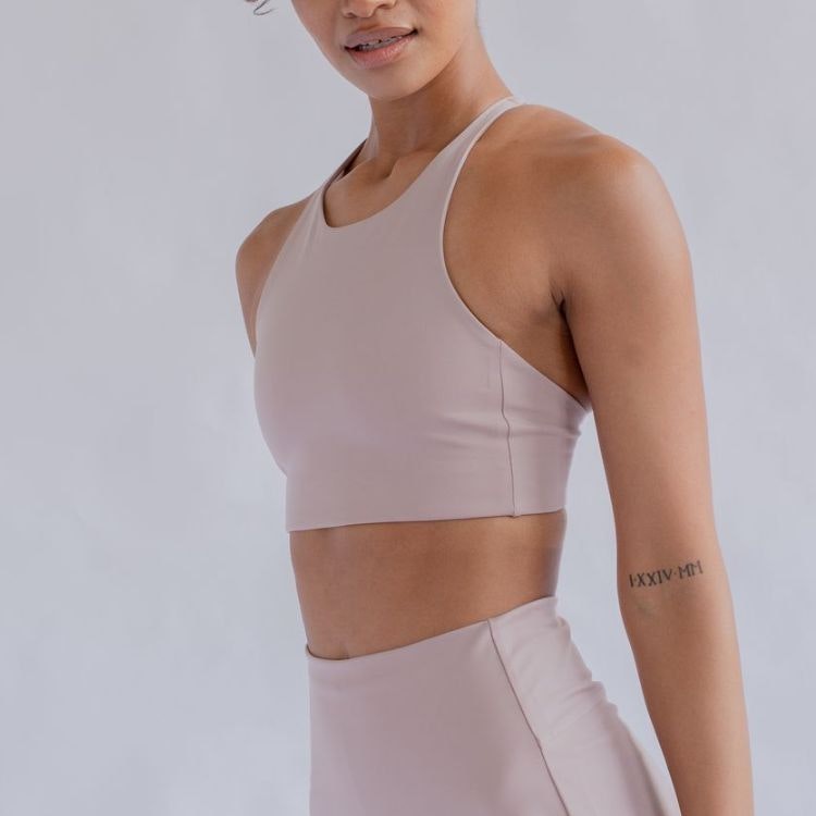 Sport-BH Yoga Topanga Quartz - Girlfriend Collective