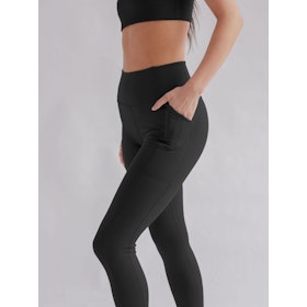 Yogaleggings Pocket High Rise Long Black - Girlfriend Collective