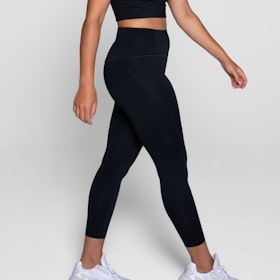 Yoga leggings High rise 7/8 Black - Girlfriend Collective