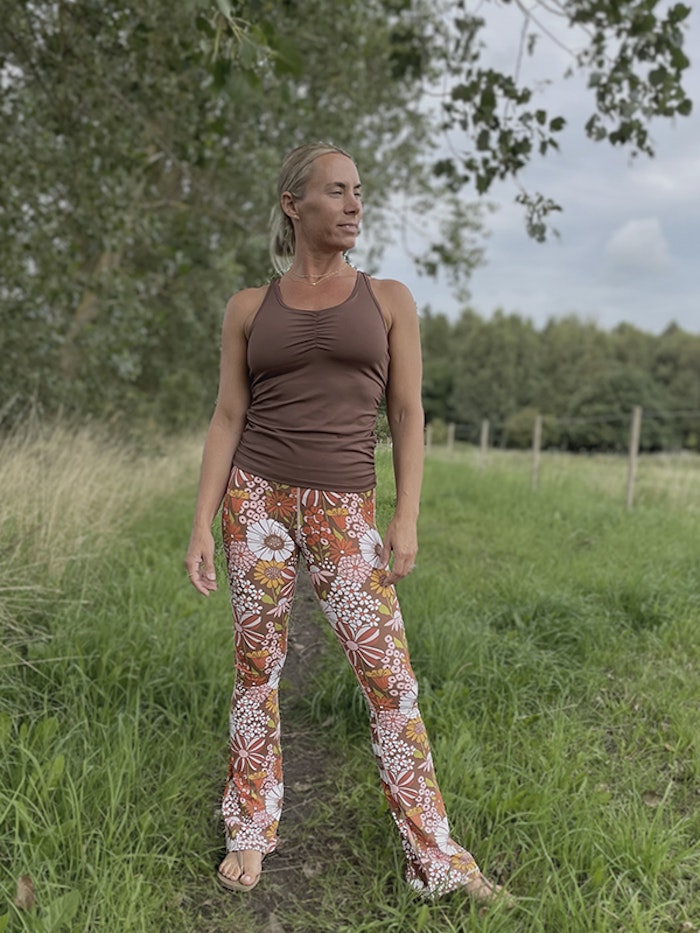 Yogaleggings Flares Hippie Garden - Soul Factory