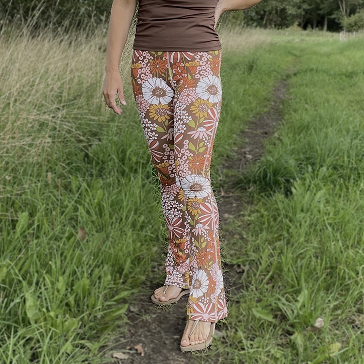 Yogaleggings Flares Hippie Garden - Soul Factory